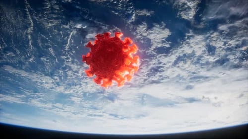 Coronavirus COVID-19 on the Earth Orbit