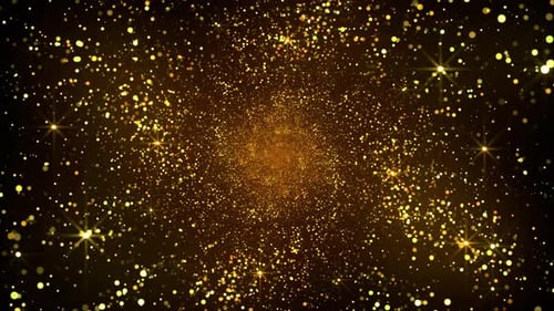 Glittering Gold Tunnel 4K