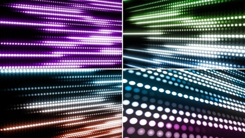 Abstract Glowing Digital Dot Stream Background Loop