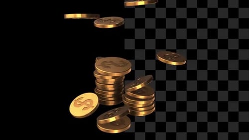 Pilha de moedas de ouro