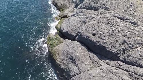 Aerial Cliffs and Sea