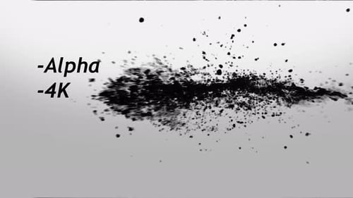 Dynamic Fluid Ink Splash Transition Reveal Alpha Channel