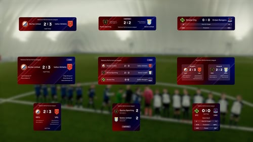 Widget de pontuação ao vivo