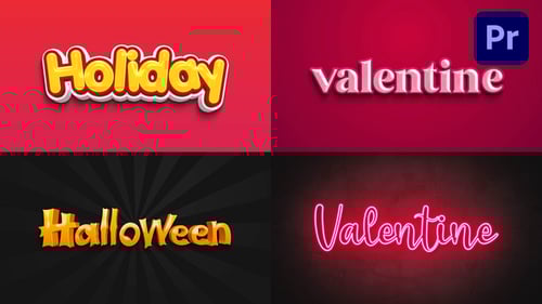 Vibrant Animated Text Effects for Seasonal Greetings and Event Titles