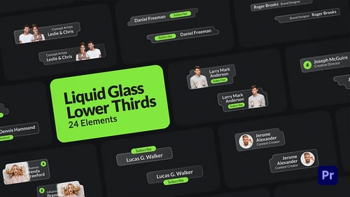 Liquid Glass Lower Thirds