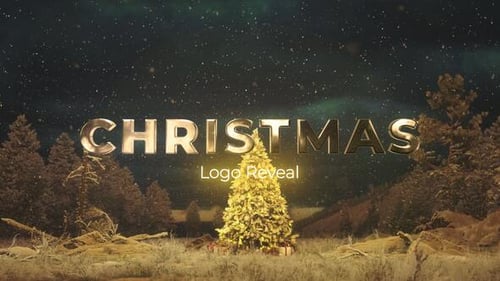 Christmas Tree Logo Reveal | Cinematic Holiday Intro