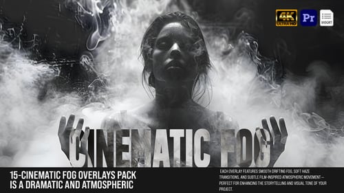 Cinematic Fog Overlays Pack – Realistic Mist & Atmospheric Film FX MOGRT