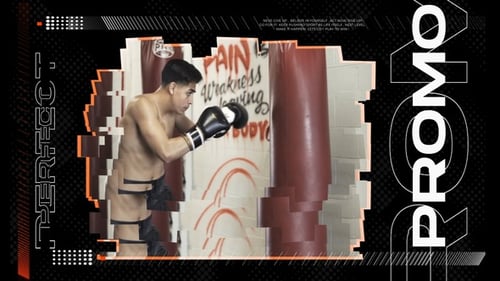 Dynamic Sport Opener with Glitch and Geometric Design