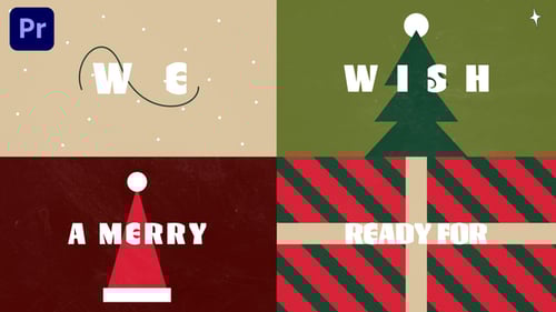 Clean Minimal Christmas Opener with Flat Design Graphics