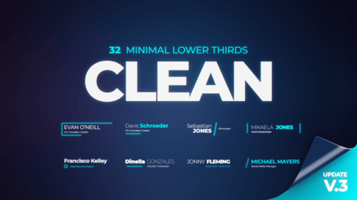 Modern Glow Lower Thirds