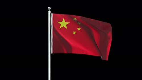 Chinesische Flagge groß