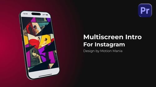 Multiscreen-Intro für Instagram MOGRT