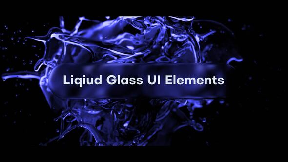 Futuristic Liquid Glass UI Elements Pack, Elements ft. glass ui ...