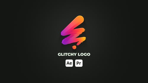 Dynamic Glitch Logo Reveal with Modern Design Animation