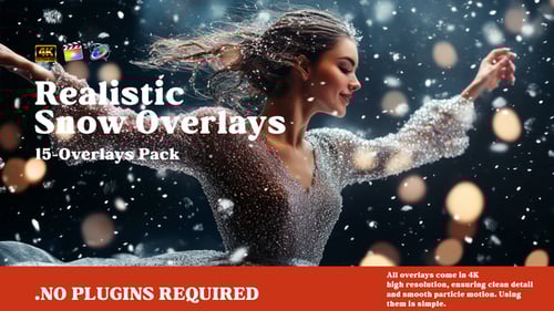 Realistic Snow Particle Overlays – Cinematic Winter Drift FX Pack | FCPX