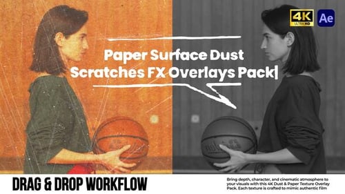 Paper Surface Dust & Scratches FX Overlays Pack