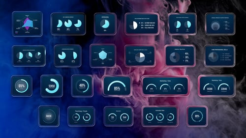 Liquid Infographic Chart Pack