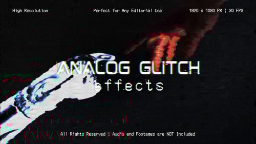 Analog Glitch Effects for After Effects
