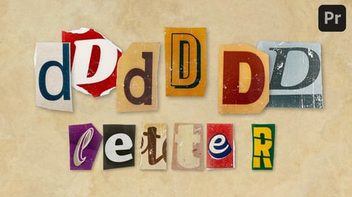 Animated Ransom Letter Collage with Textured Magazine Cutouts