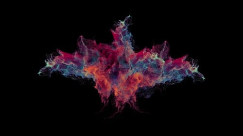 Colorful Particle Abstract