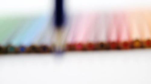 Close-Up of Colorful Pencils