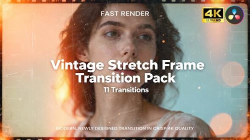 Dynamic Retro Film Stretch Transitions Pack