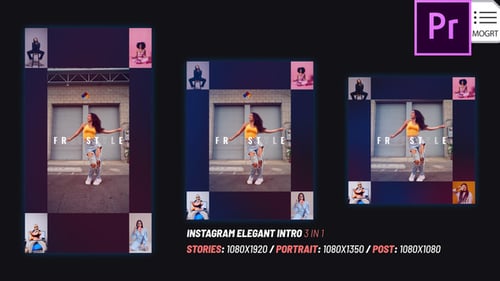 Elegant Instagram Intro | Premiere Pro MOGRT