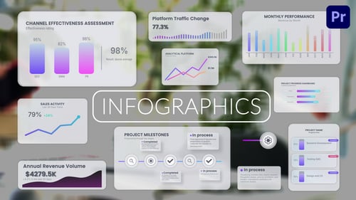 Infographics Glass I MOGRT