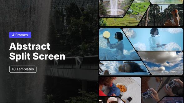 Dynamic Split Screen Video Grid Template, Video Displays ft. split ...