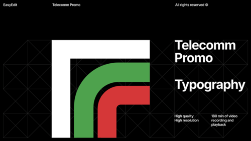 Telecomm Promo Typography | DR