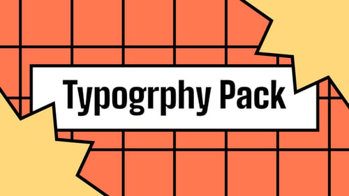 Pop Label Typography Pack | After Effects