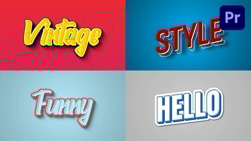 Animated Vintage Style Text Effects