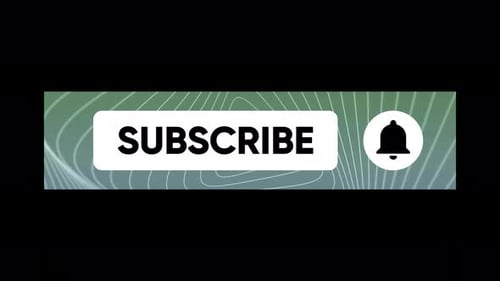 YouTube Subscribe Button alpha channel transparent background 4K V4
