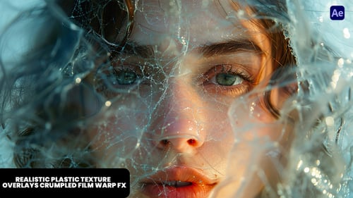 Realistic Plastic Texture Overlays – Crumpled Film Warp FX