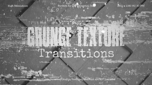 Grunge Texture Transitions Pack for After Effects