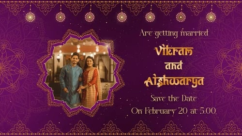 Save The Date Indian Wedding Invitation MOGRT Premiere Pro