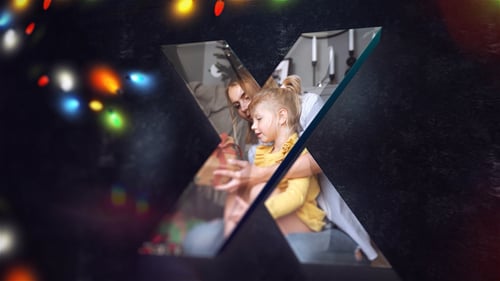 Christmas Holiday Greeting Logo Reveal