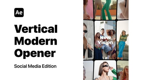 Modern Vertical Grid Display for Dynamic Social Media Opener