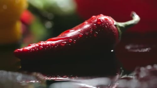Washing Red Pepper