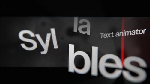 Syllables Text Animator | Natural Reader Modes, Ease & Overshoot Text Animation Without Keyframes
