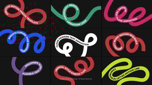 Curved Text Animations – Swirl Titles