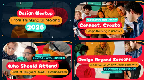 Design Meetup – Fluid Motion Event Promo