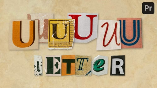 Ransom Letters - U Letters