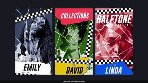 Dynamic Grunge Shattered Glass Photo Poster Reveal