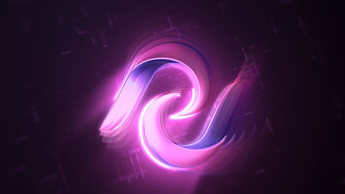 Technology Neon Logo Reveal