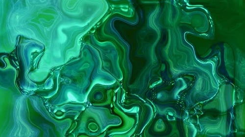 Cyangrün schwarz glänzender Wassermarmor mit flüssigem Effekt