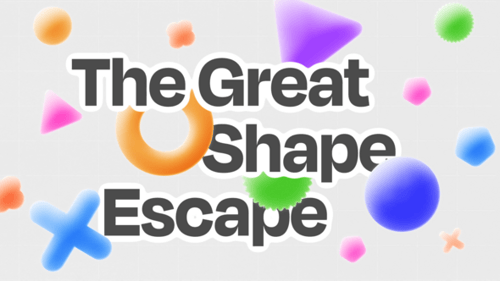 Colorful Abstract Shapes Playful Typography Opener