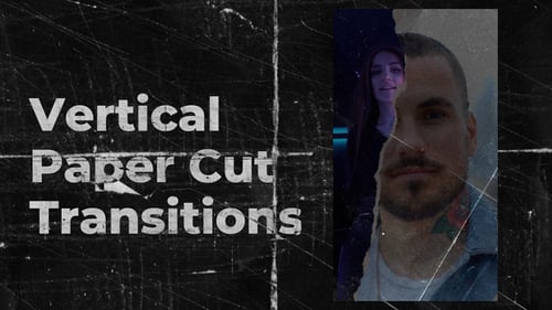 Вертикальные порванные бумажные переходы AE