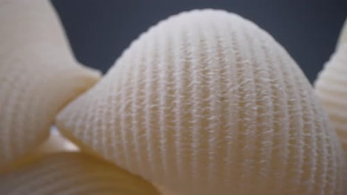 Close Up of Dry Conchiglie Pasta Rotating