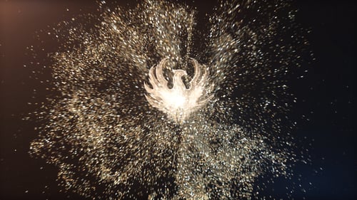 Elegant Golden Particles Logo Reveal Opener